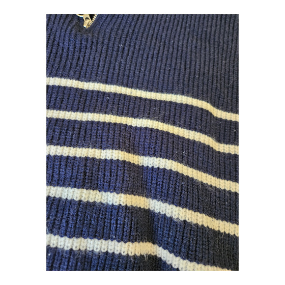 Shein Size 12 Blue and White Striped Long Sleeve Sweater - Picture 2 of 8